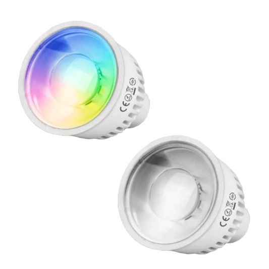 Milight Wifi led spot set RGBWW mét Wifi module 5 watt GU10