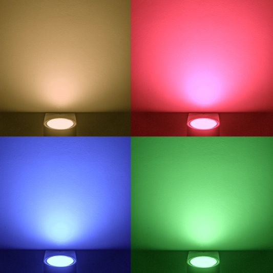 Milight Wifi led spot set RGBWW mét Wifi module 5 watt GU10