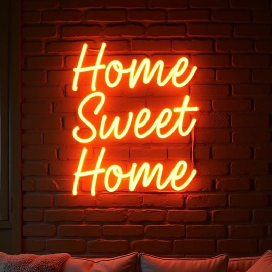 Muurdecoratie led strip set Neon RGB midi recht