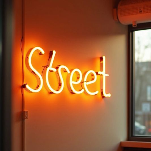 Muurdecoratie led strip set Neon RGB midi recht