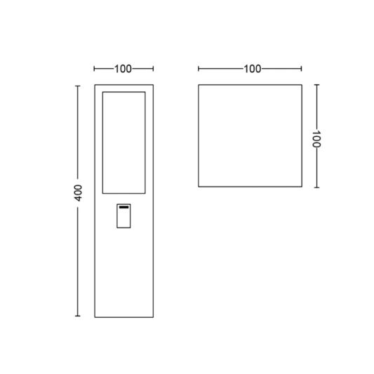 Philips Hue Outdoor Impress Sokkel Extension