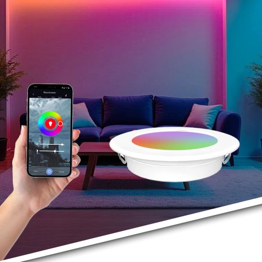 RexTech RGBWW Inbouwspot Wit 1 pack