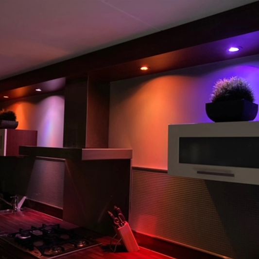 RexTech RGBWW Inbouwspot Wit 4 pack