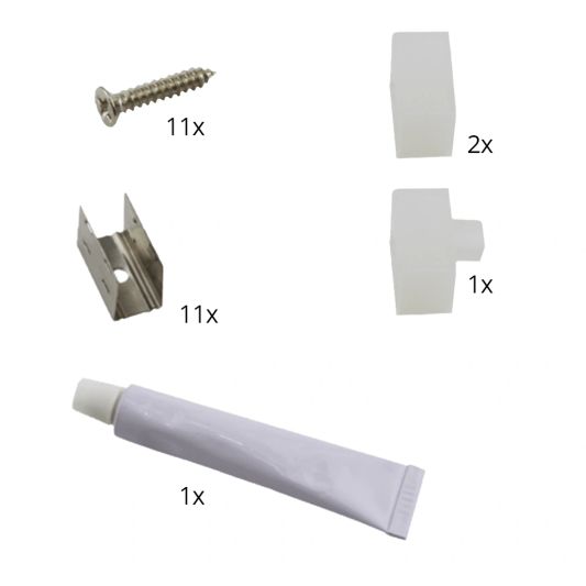 RGB Neon Led Flex maxi recht 10 meter - losse strip