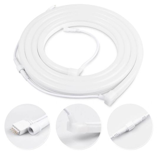 RGB Neon Led Flex maxi rond 6 meter - losse strip