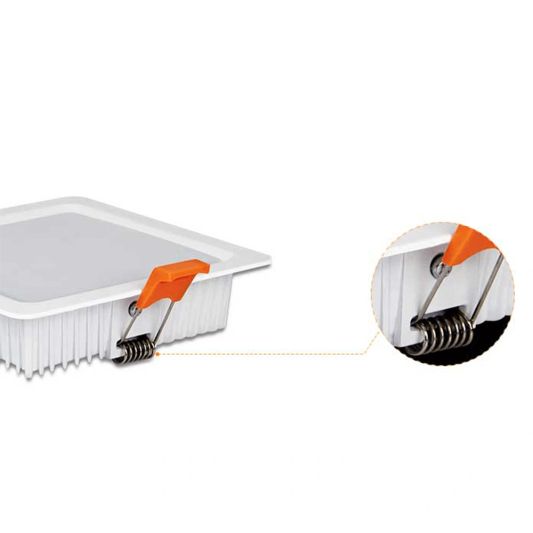 RGBWW led vierkante downlight 9 Watt