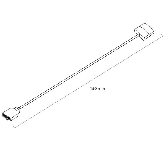RGBWW stekker met koppelstuk