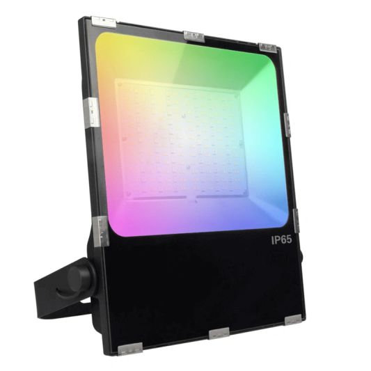 RGBWW Wifi schijnwerper 100 watt met afstandsbediening en 1-4 lampen