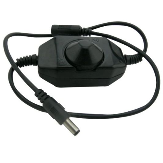 Snoerdimmer 'basic' in zwart of wit