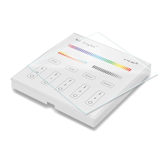 Touch Panel 4-zone RGBWW wandpaneel op stroom