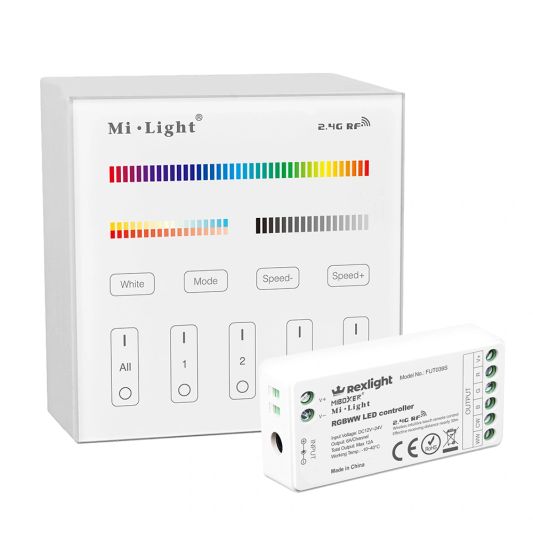 Touch Panel 4-zone wandpaneel RGBWW - compleet