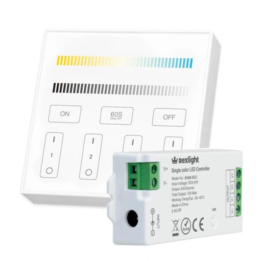 Touch panel draadloos inclusief dimmer