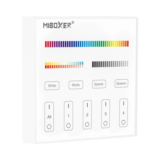 Touch panel wandbediening draadloos RGBW op batterij Milight los