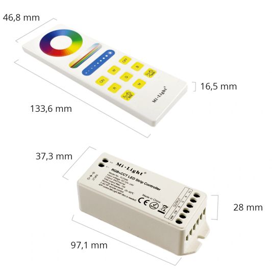 Touch RF afstandsbediening RGBWW