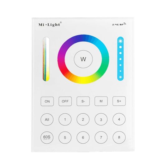 Touch wandpaneel draadloos 8-zone voor alle kleuren