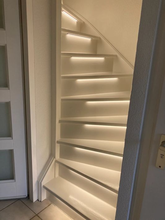 Trapverlichting Led strip Helder Wit 50 CM – Complete set inclusief profiel