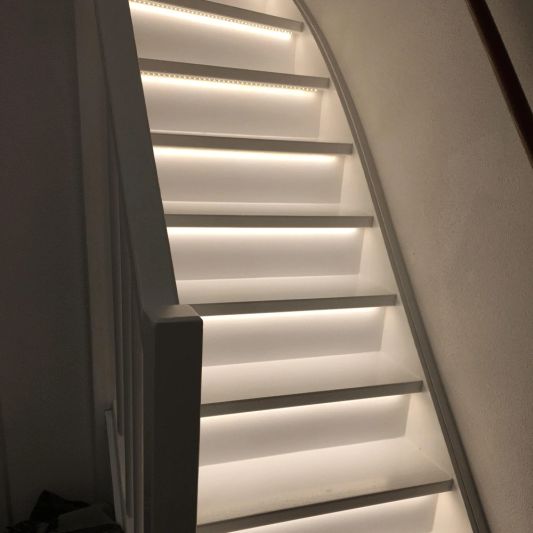Trapverlichting Led strip Helder Wit – Complete set 130 CM