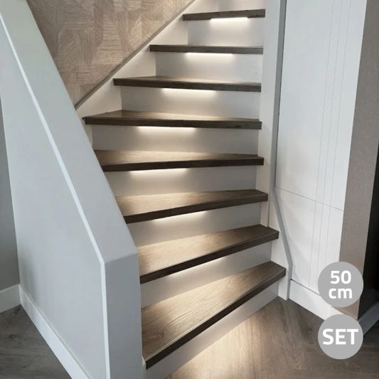 Trapverlichting Led strip Helder Wit – Complete set 50 CM