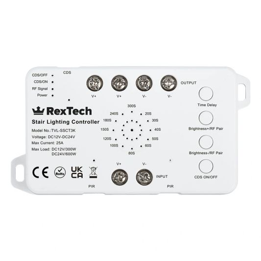 Trapverlichting sensorset met controller en 3-knops dimmer