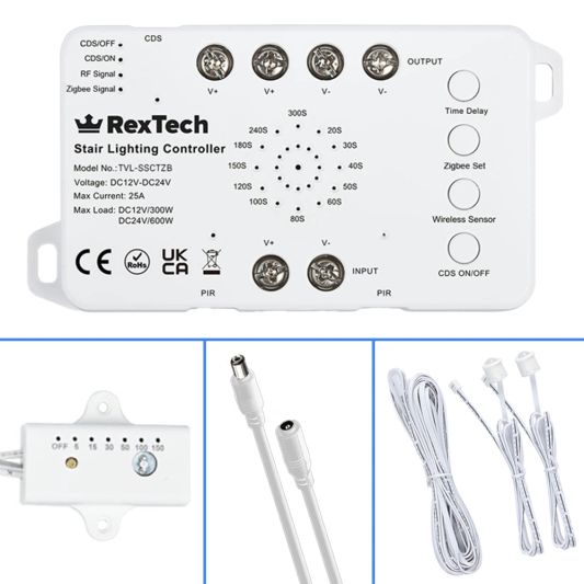 Trapverlichting sensorset met Zigbee controller