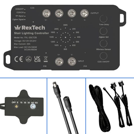 Trapverlichting sensorset met Zigbee controller