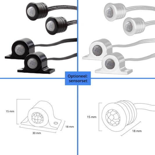 Trapverlichting Zigbee led strip Warm Wit 130 cm - Complete set inclusief profiel