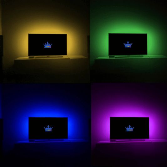 TV backlight set met 1 RGBWW ledstrip voor TV’s <32 inch