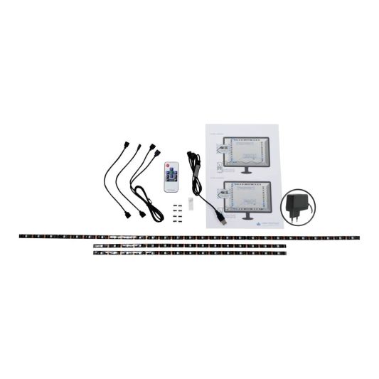 TV led strip set met 3 RGB strips voor TV’s van 50 tot 60 inch