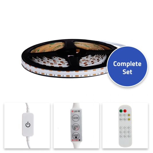 USB ledstrip blauw complete set