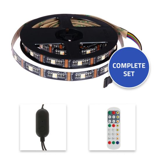 USB ledstrip RGBWW complete set