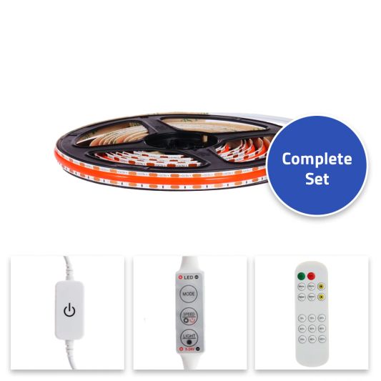USB ledstrip rood complete set