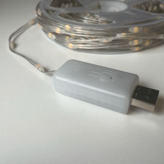 USB Lichtsnoer - Warm wit - 10 LEDs/m - 20m