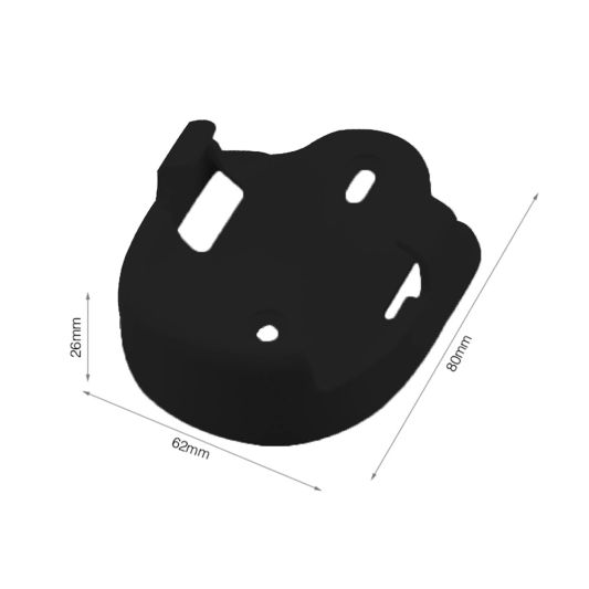 Wandhouder voor afstandsbediening zwart