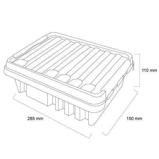 Waterdichte behuizing Dribox groen voor adapter en controller