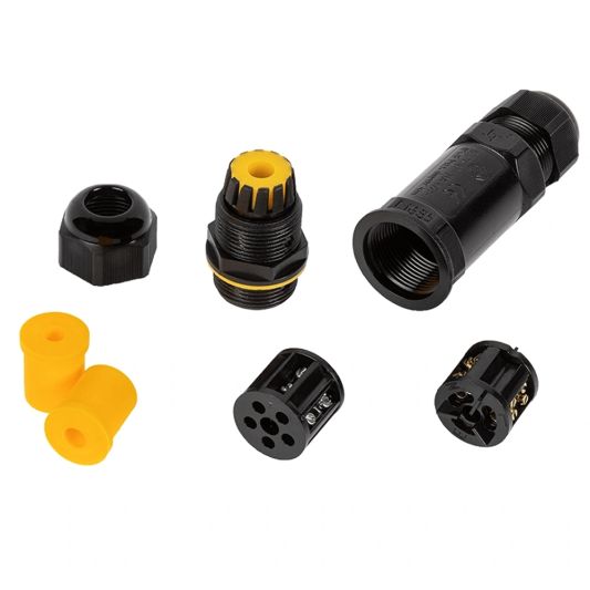Waterdichte connector IP68 2-weg 230V - Voordeelset van 5
