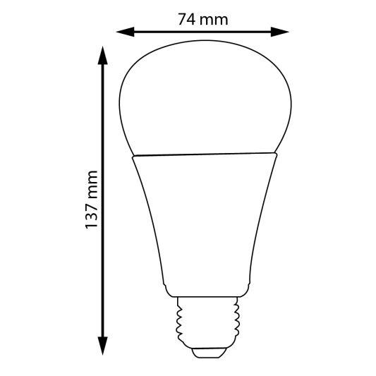 WIFI LED lamp RGBW 9W E27 fitting