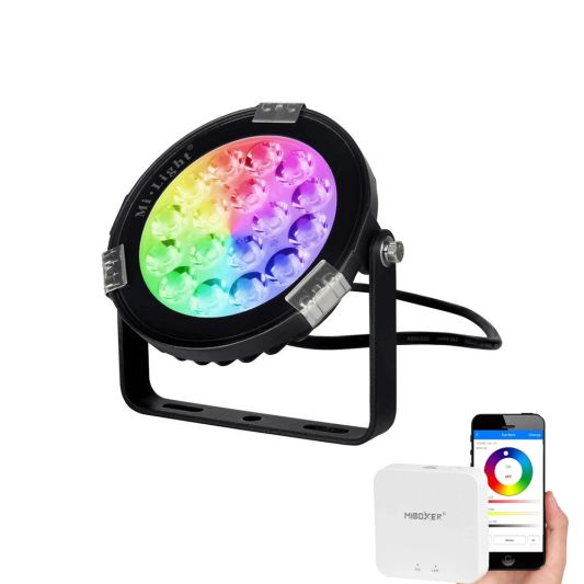 Wifi led tuinspot set RGBWW mét Wifi module 9 watt