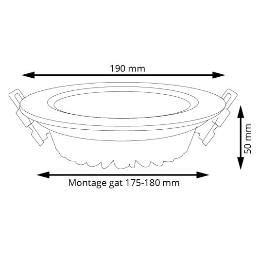 Wifi set met 1-4 RGBWW led inbouwspots downlight 15 Watt