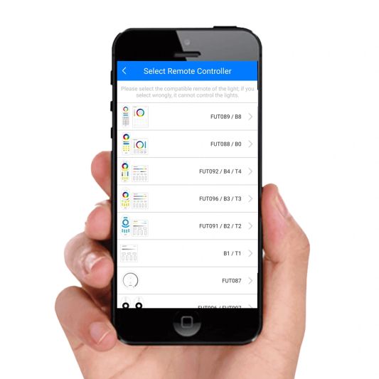 Wifi set met 1-4 RGBWW led lampen mét Wifi module 12 Watt E27 fitting