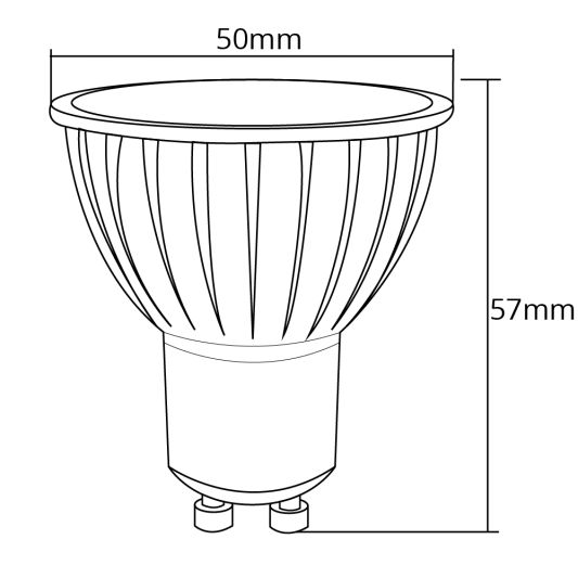 Wifi set met 1 tot 4 RGBW Led spots 4W GU10 fitting
