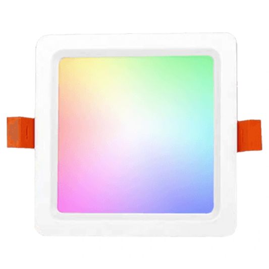 Wifi set met 1 tot 4 RGBWW led vierkante downlights 9 Watt