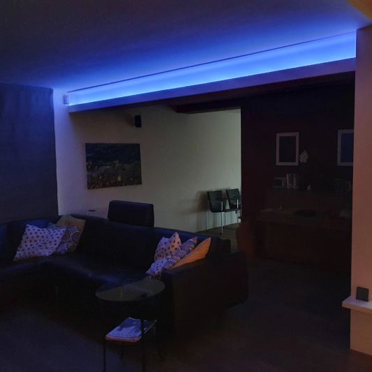 Woonkamer koofverlichting set 8 meter