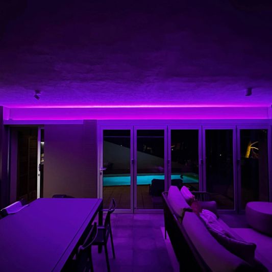 Woonkamer plafond verlichting set 8 meter