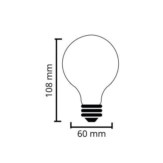 Zigbee E27 spiraal filament lamp Dual White A60 amberkleurig - voordeelset van 6