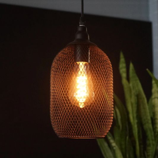 Zigbee E27 spiraal filament lamp Dual White ST64 amberkleurig