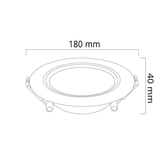 Zigbee LED downlight RGBWW inbouwspot - 12 Watt