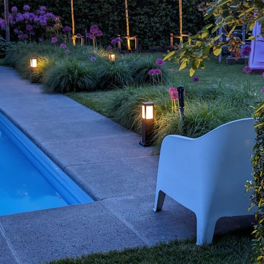 Zigbee sokkel lamp voor buiten 9W - Alle kleuren en wittinten - Recht