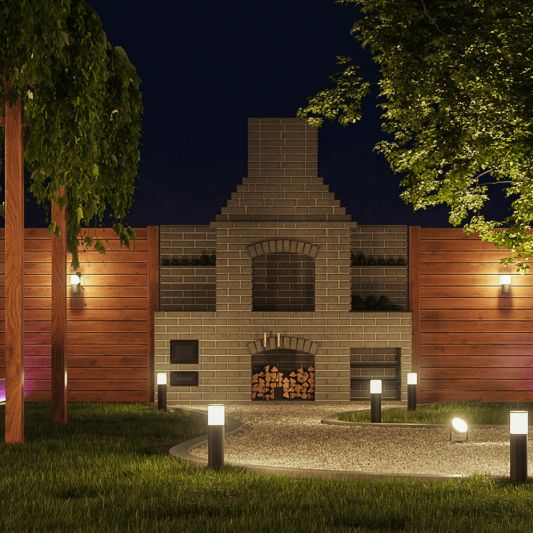 Zigbee wandlamp voor buiten 9W - Alle kleuren en wittinten - Rond