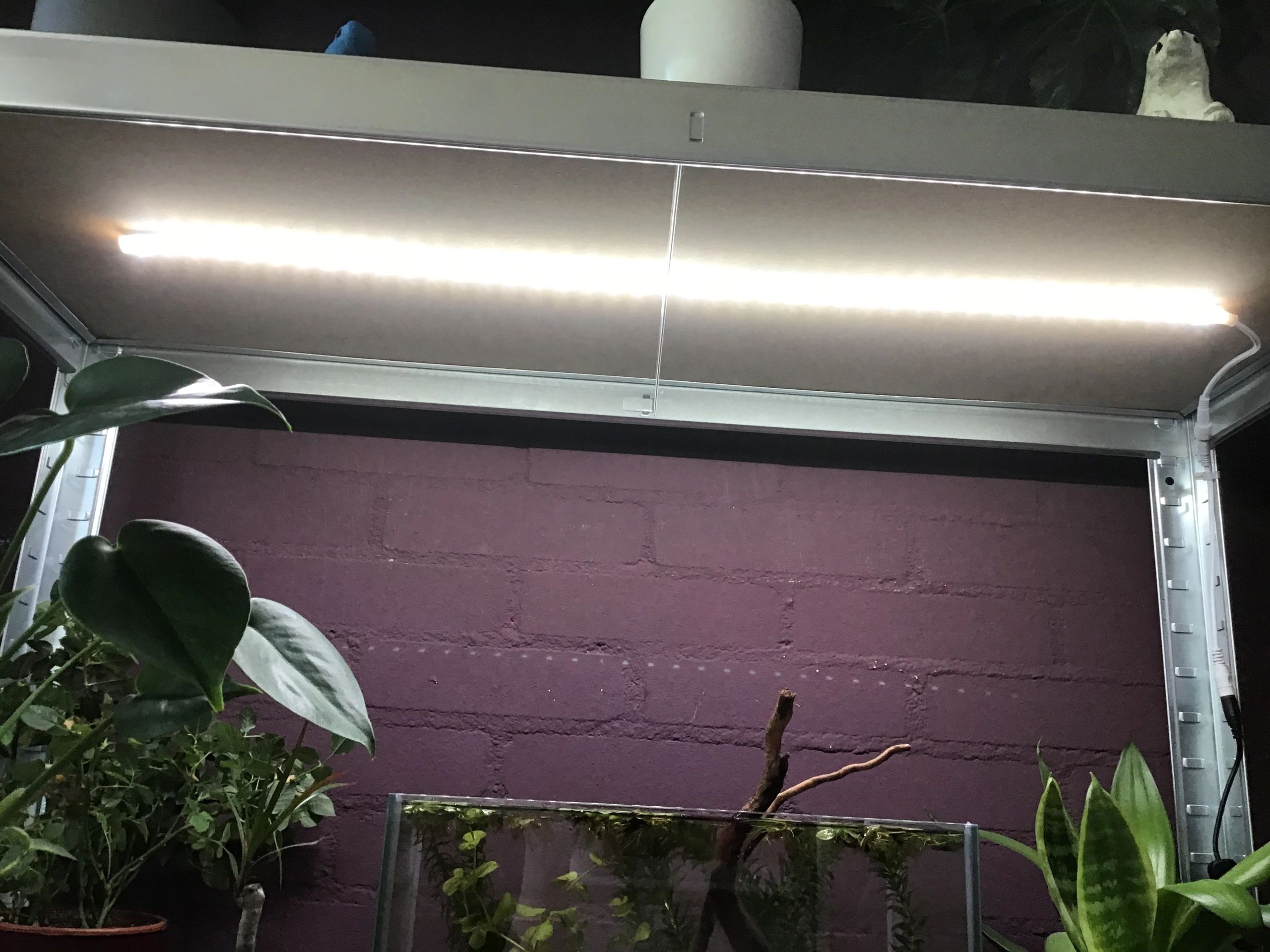 50 t/m 70 cm HELDER WIT complete set aquarium led strip