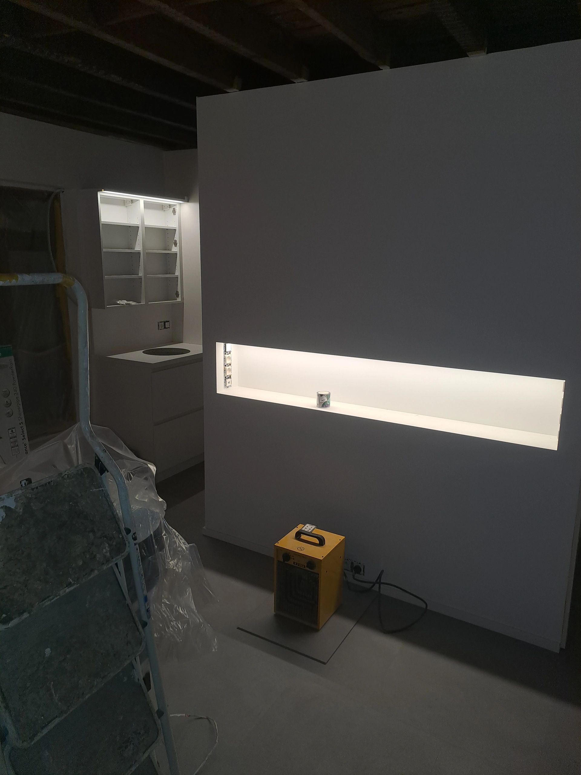 Ledstrip profiel opbouw Hoog model - compleet inclusief afdekkap 4 meter 15 mm